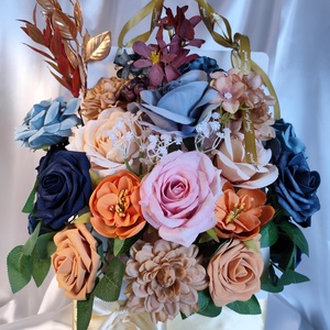 Egyedi Örök Virágkosár, Otthon & Életmód, Dekoráció, Virágdísz és tartó, Csokor & Virágdísz, Virágkötés, MESKA