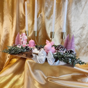 Különleges karácsonyi asztali dekoráció  - karácsony - karácsonyi lakásdekoráció - ünnepi asztaldekoráció - Meska.hu