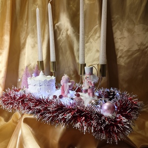 Különleges karácsonyi asztali dekoráció  - karácsony - karácsonyi lakásdekoráció - ünnepi asztaldekoráció - Meska.hu