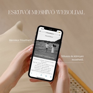 Modern esküvői meghívó weboldal - esküvő - meghívó & kártya - meghívó - Meska.hu