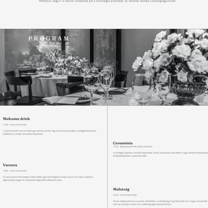 Modern esküvői meghívó weboldal - esküvő - meghívó & kártya - meghívó - Meska.hu