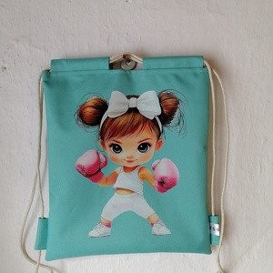 Lány mintás torna-hátizsák - játék & sport - ovis felszerelés - ovis tornazsák - Meska.hu