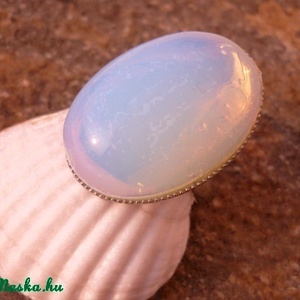 Full moon - opalit  holdkő gyűrű -  - Meska.hu