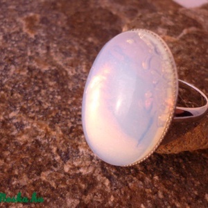Full moon - opalit  holdkő gyűrű -  - Meska.hu