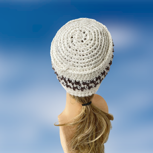 Elvira - kézzel horgolt/kötött női sapka - ruha & divat - sál, sapka, kendő - sapka - Meska.hu