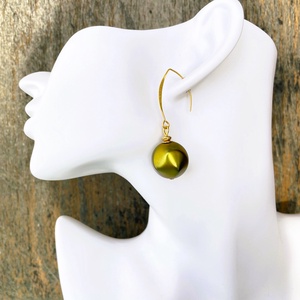 Zsolnai - lógós  fülbevaló - ékszer - fülbevaló - lógó csepp fülbevaló - Meska.hu