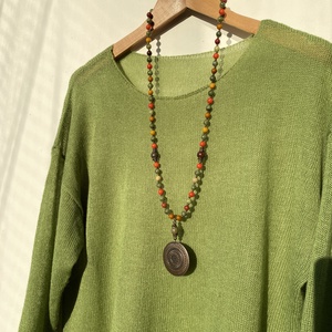 Őszi erdő - hosszú, ásvány  nyaklánc - ékszer - nyaklánc - medálos nyaklánc - Meska.hu