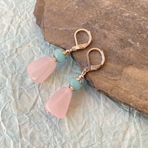 Princess - ásvány fülbevaló , Ékszer, Fülbevaló, Lógó fülbevaló, Ékszerkészítés, MESKA