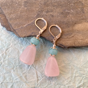 Princess - ásvány fülbevaló  - ékszer - fülbevaló - lógó fülbevaló - Meska.hu