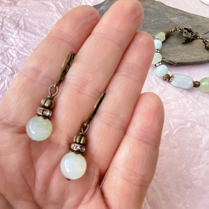 Liliána - vegyes ásvány  karkötő/fülbevaló  szett - ékszer - ékszerszett - Meska.hu