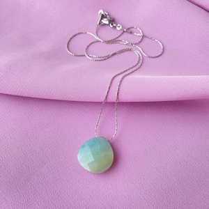 Csiszolt amazonit medálok - ékszer - nyaklánc - medál - Meska.hu