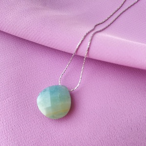 Csiszolt amazonit medálok - ékszer - nyaklánc - medál - Meska.hu