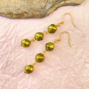 Zsolnai - lógós  fülbevaló - ékszer - fülbevaló - lógó fülbevaló - Meska.hu