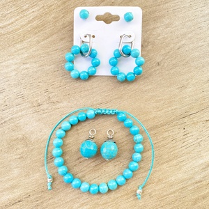 Krizokolla vagy türkinit szett - ékszer - ékszerszett - Meska.hu