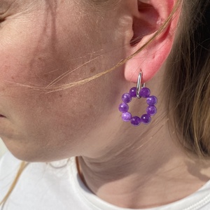 Zöld shoushan vagy ametiszt szett - ékszer - ékszerszett - Meska.hu