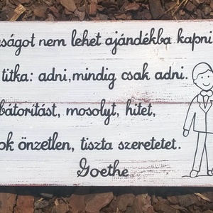 Kézzel festett, antikolt deszkakép esküvőre, Otthon & Életmód, Felirat, Dekoráció, Fali és függő dekoráció, Festészet, MESKA