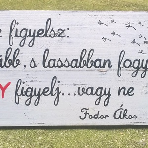 Fodor Ákos vers deszkára festve, Otthon & Életmód, Dekoráció, Kép & Falikép, Fából készült kép, Festészet, MESKA
