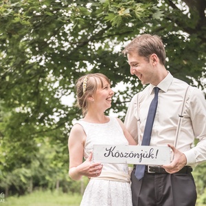 Köszönetdeszka fotózáshoz - esküvő - dekoráció - tábla & jelzés - Meska.hu