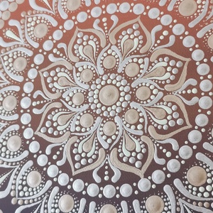 Női energia mandala - kézzel festett vászonkép - művészet - festmény - akril - Meska.hu