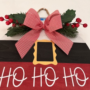 Ho-ho-ho karácsonyi ajtódísz  - karácsony - adventi díszek - adventi ajtódísz - Meska.hu