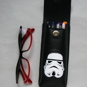 Star Wars, Rohamosztagos mintás bőr tolltartó/ szemüvegtok és szett - táska & tok - pénztárca & más tok - szemüvegtok - Meska.hu