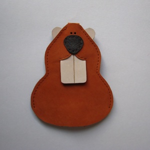 Hódos hagyományos kulcstartó, Táska & Tok, Kulcstartó & Táskadísz, Kulcstartó, Bőrművesség, MESKA