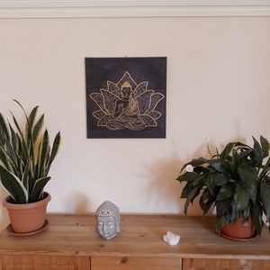 Buddha - akril festmény - otthon & életmód - dekoráció - kép & falikép - vászonkép - Meska.hu