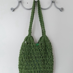 makramé hálós táska/szatyor - táska & tok - bevásárlás & shopper táska - shopper, textiltáska, szatyor - Meska.hu