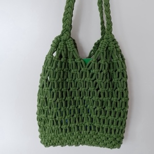 makramé hálós bevásárló táska - táska & tok - bevásárlás & shopper táska - shopper, textiltáska, szatyor - Meska.hu