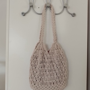 makramé hálós bevásárló táska - táska & tok - bevásárlás & shopper táska - shopper, textiltáska, szatyor - Meska.hu
