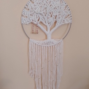 életfa 25 cm átmérőjű karikán - otthon & életmód - dekoráció - fali és függő dekoráció - falra akasztható dekor - Meska.hu