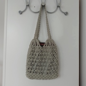 makramé hálós bevásárló táska - táska & tok - bevásárlás & shopper táska - shopper, textiltáska, szatyor - Meska.hu