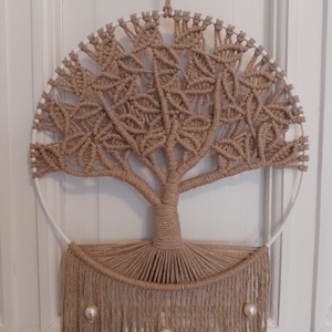 életfa 20 cm átmérőjű karikán - otthon & életmód - dekoráció - spiritualitás - mandala - Meska.hu