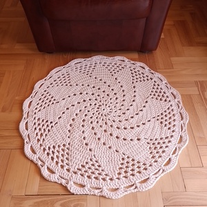 Horgolt mandala szőnyeg - otthon & életmód - lakástextil - szőnyeg - horgolt szőnyeg - Meska.hu