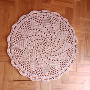 Horgolt mandala szőnyeg - otthon & életmód - lakástextil - szőnyeg - horgolt szőnyeg - Meska.hu