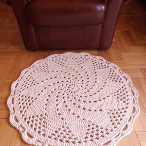 Horgolt mandala szőnyeg - otthon & életmód - lakástextil - szőnyeg - horgolt szőnyeg - Meska.hu