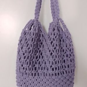 makramé hálós bevásárló táska - táska & tok - bevásárlás & shopper táska - shopper, textiltáska, szatyor - Meska.hu