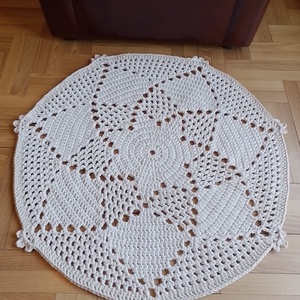 Horgolt mandala szőnyeg - otthon & életmód - lakástextil - szőnyeg - horgolt szőnyeg - Meska.hu