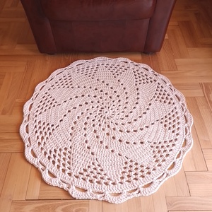 Spirál horgolt mandala szőnyeg, Otthon & Életmód, Lakástextil, Szőnyeg, Horgolt szőnyeg, Horgolás, MESKA