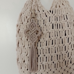 makramé hálós táska/szatyor - táska & tok - bevásárlás & shopper táska - shopper, textiltáska, szatyor - Meska.hu