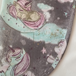 Női fehér lapköpeny,mintás zsebbel  - ruha & divat - munkaruha - Meska.hu