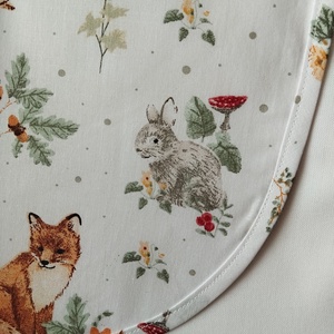 Női fehér lapköpeny,mintás zsebbel  - ruha & divat - munkaruha - Meska.hu