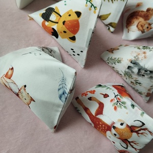 Háromszög formájú babzsák , 6db - játék & sport - készségfejlesztő és logikai játék - oktató játékok - Meska.hu