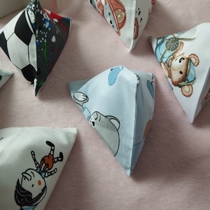 Háromszög formájú babzsák , 6db - játék & sport - készségfejlesztő és logikai játék - oktató játékok - Meska.hu