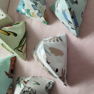 Háromszög formájú babzsák , 6db - játék & sport - készségfejlesztő és logikai játék - oktató játékok - Meska.hu