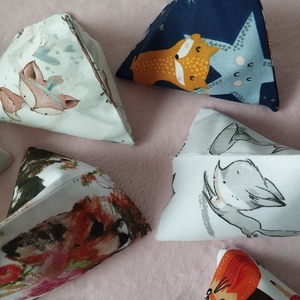 Háromszög formájú babzsák , 6db - játék & sport - készségfejlesztő és logikai játék - oktató játékok - Meska.hu