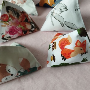 Háromszög formájú babzsák , 6db - játék & sport - készségfejlesztő és logikai játék - oktató játékok - Meska.hu