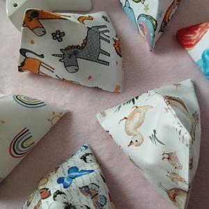 Háromszög formájú babzsák , 6db - játék & sport - készségfejlesztő és logikai játék - oktató játékok - Meska.hu