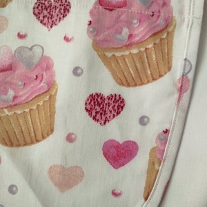 Női fehér lapköpeny,mintás zsebbel , ovis , munkaruha  - ruha & divat - női ruha - tunika - Meska.hu