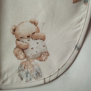 Női fehér lapköpeny,Maci � mintás zsebbel , ovis , munkaruha  - ruha & divat - női ruha - tunika - Meska.hu